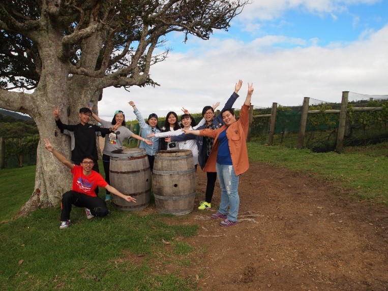 New Zealand Winery tour for F&B students